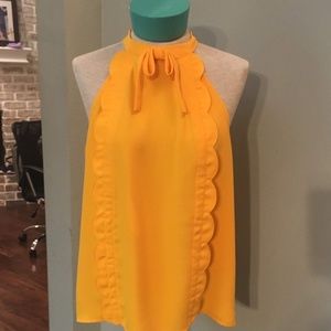 Victoria Beckhman Yellow Top